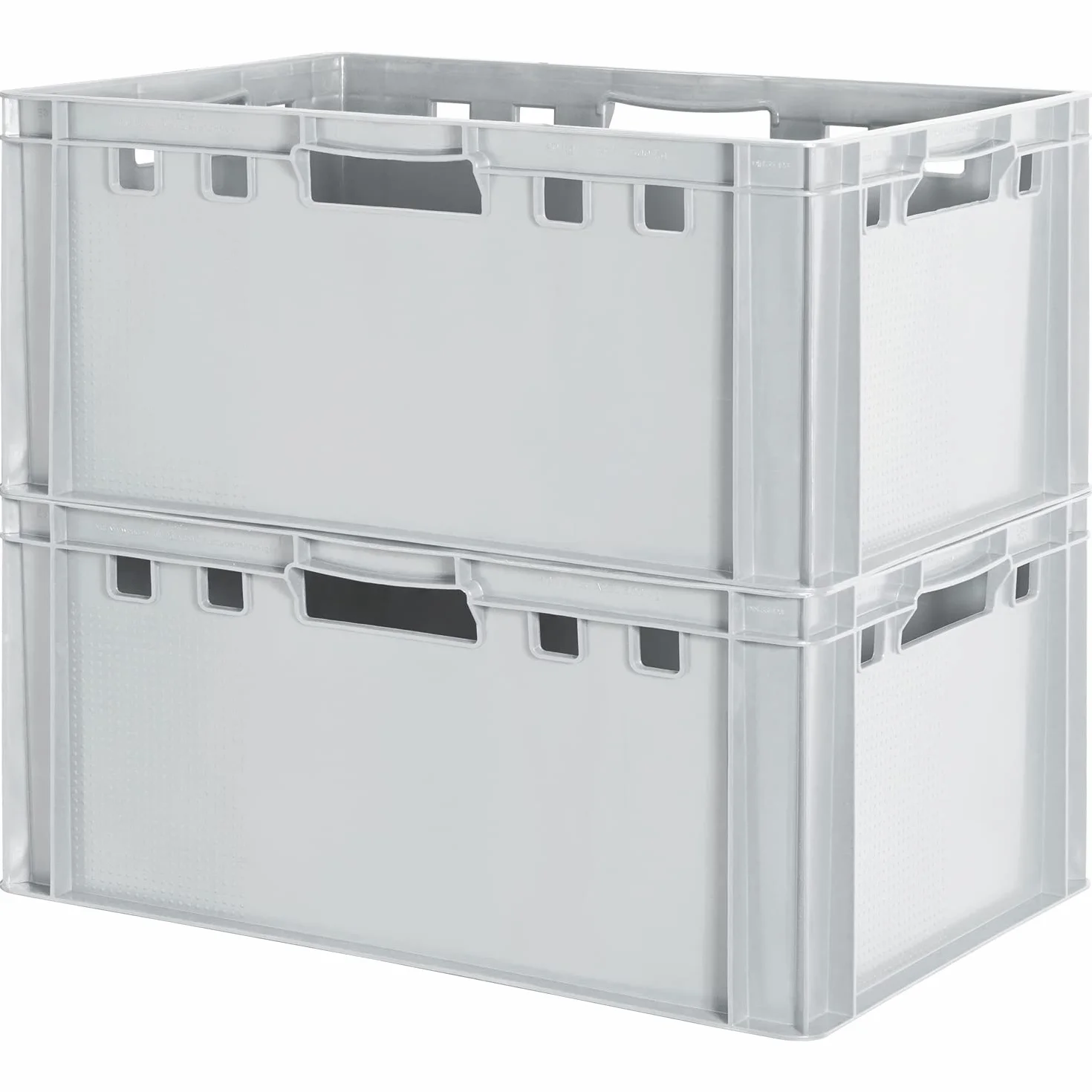 Euro Apilamiento de Plástico Caja Industrial Euro Caja Almacenamiento Eurobox E3 Gris Kingpower, PL1-FleischK-E3-GRAU:2