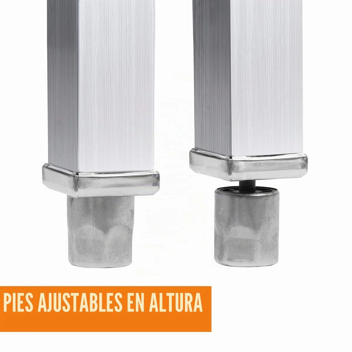 Mahlzeit Mesa de Acero Inoxidable Plegable para Preparación de Alimentos | 100 x 70 x 80 cm | Gastronomía, Catering, Jardín, Mueble de Cocina, Mesa de Bricolaje INOX