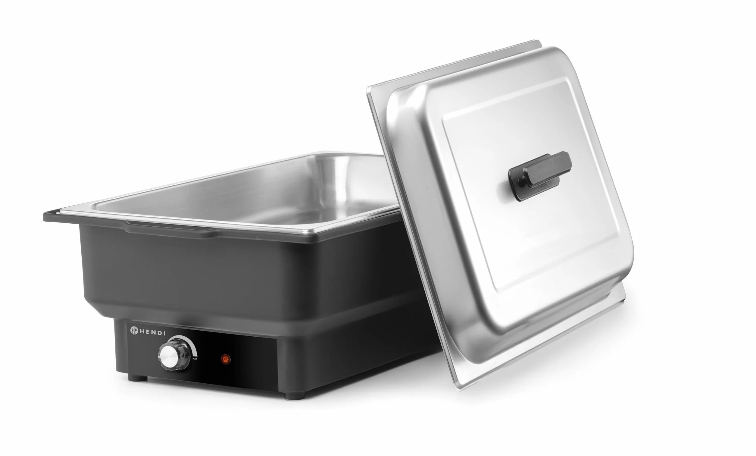 HENDI Calentador Eléctrico de Alimentos Buffet Chafing Dish GN 1/1 9L 30-85°C 230V 900W Acero Inoxidable