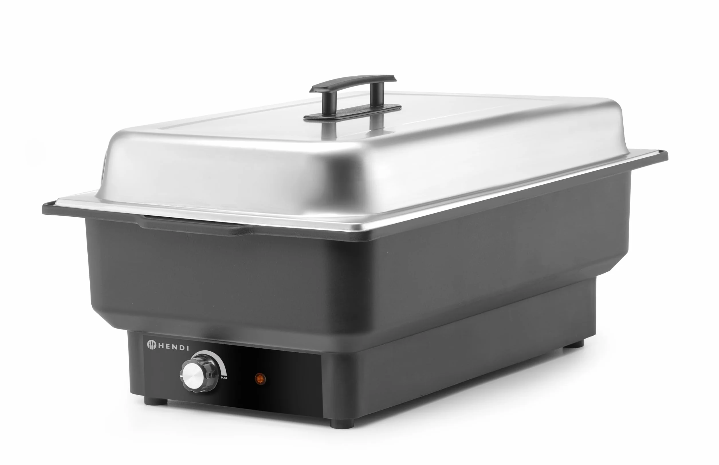 HENDI Calentador Eléctrico de Alimentos Buffet Chafing Dish GN 1/1 9L 30-85°C 230V 900W Acero Inoxidable