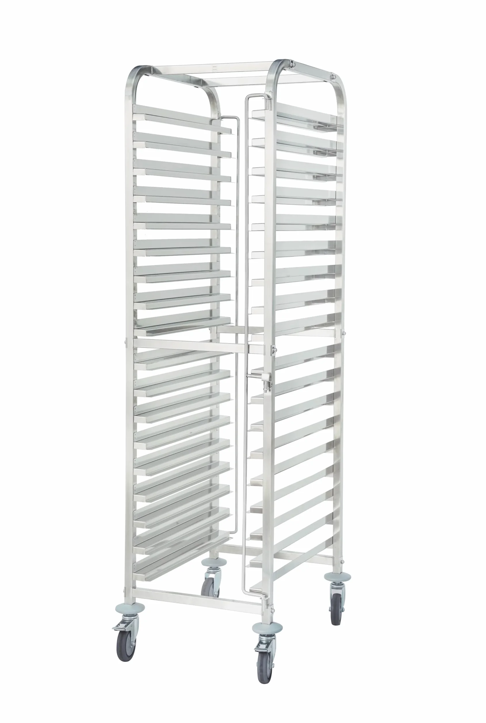 METRO Professional Carro para bandejas GN 1/1 y de pastelería GSC101821, Acero Inoxidable, 46.3 x 60.5 x 175 cm, Plata