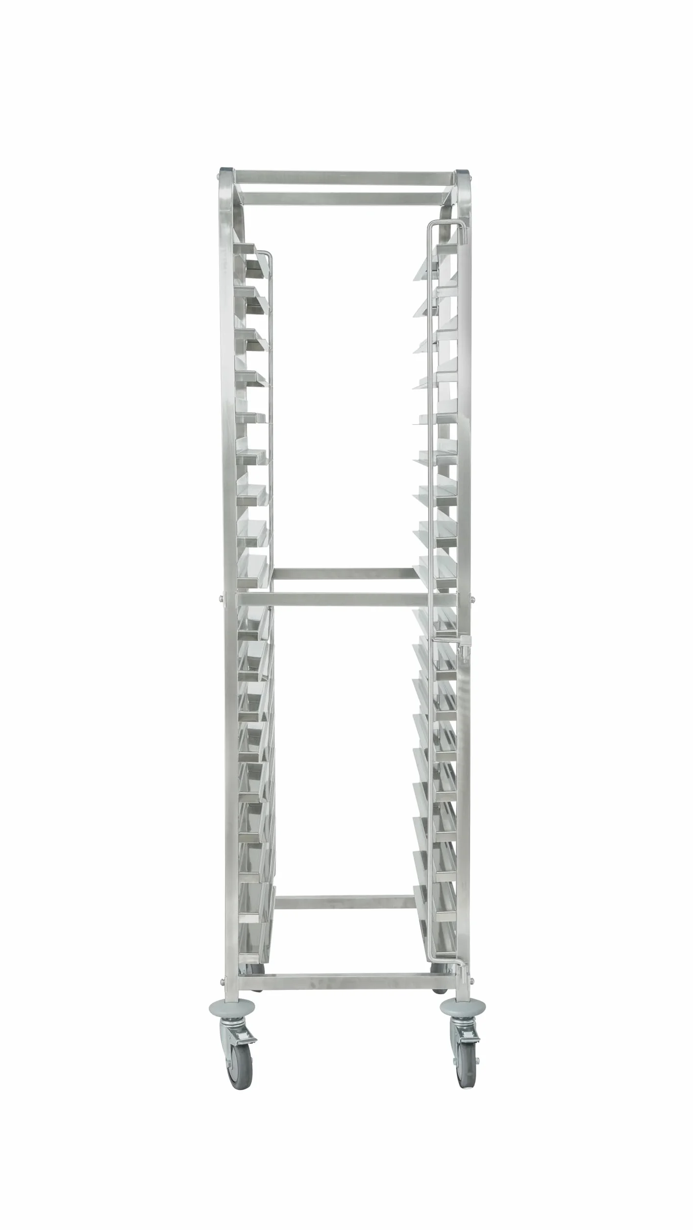 METRO Professional Carro para bandejas GN 1/1 y de pastelería GSC101821, Acero Inoxidable, 46.3 x 60.5 x 175 cm, Plata