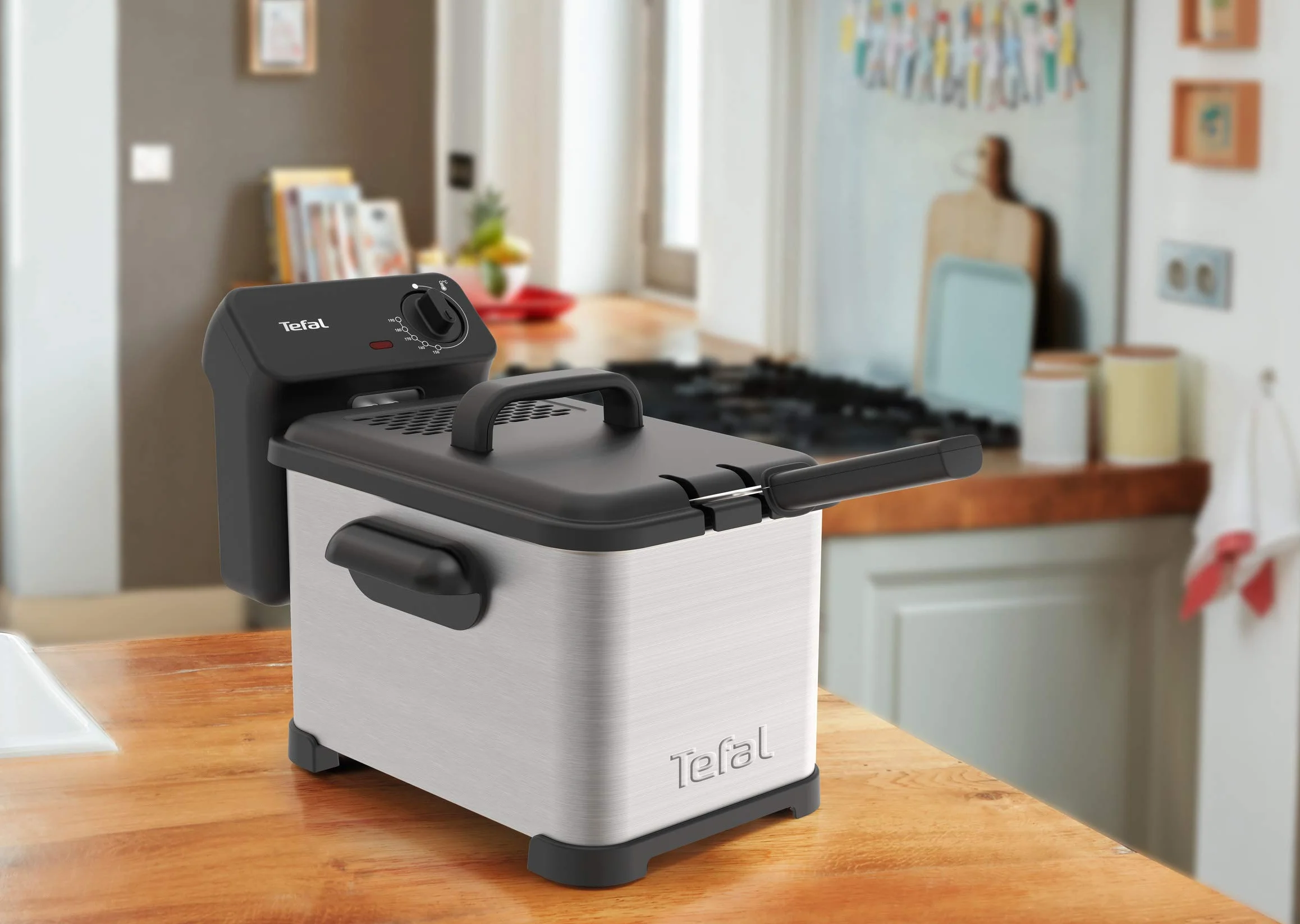 Tefal Family Pro Access FR5030 - Freidora semiprofesional de 4,0 L, 3000 W, depósito de aceite extraíble, tecnología de zonas de refrigeración, fácil limpieza, patatas fritas crujientes, acero