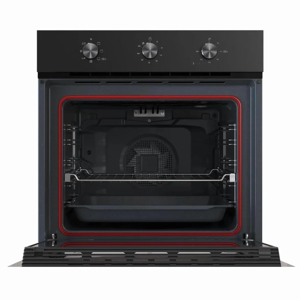 TEKA Horno Multifunción 60cm HydroClean ECO 6 Funciones Guías Plus Extension Bandeja Antivuelco Clase A+ NEO HSB 6150 FBK