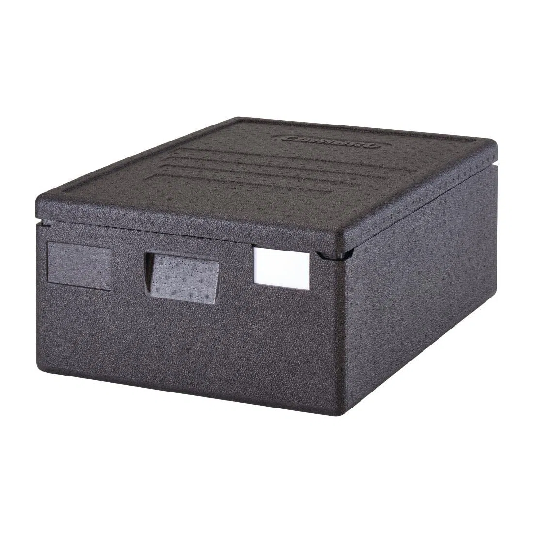 CAMBRO - Contenedor isotérmico con carga superior Cam Gobox para bandejas de 60x40 cm y 20 cm prof. 53 L - 49 x 69 x 27 cm (M.Ext) - 42,5 x 62,5 x 20,5 cm (M.Int) - Negro