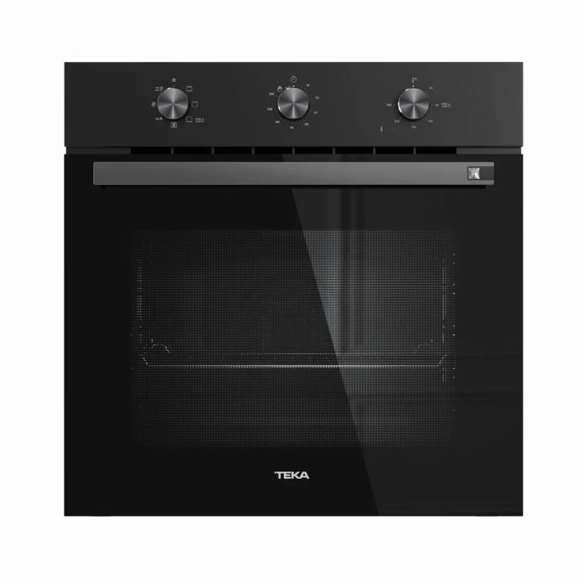 TEKA Horno Multifunción 60cm HydroClean ECO 6 Funciones Guías Plus Extension Bandeja Antivuelco Clase A+ NEO HSB 6150 FBK