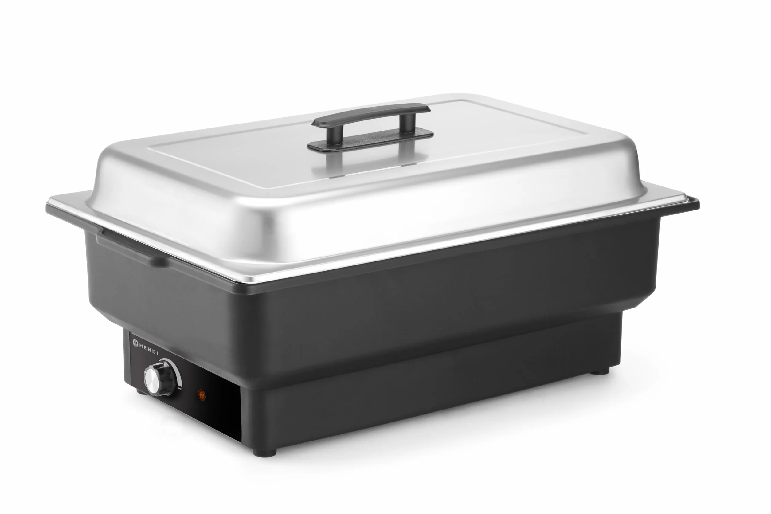 HENDI Calentador Eléctrico de Alimentos Buffet Chafing Dish GN 1/1 9L 30-85°C 230V 900W Acero Inoxidable