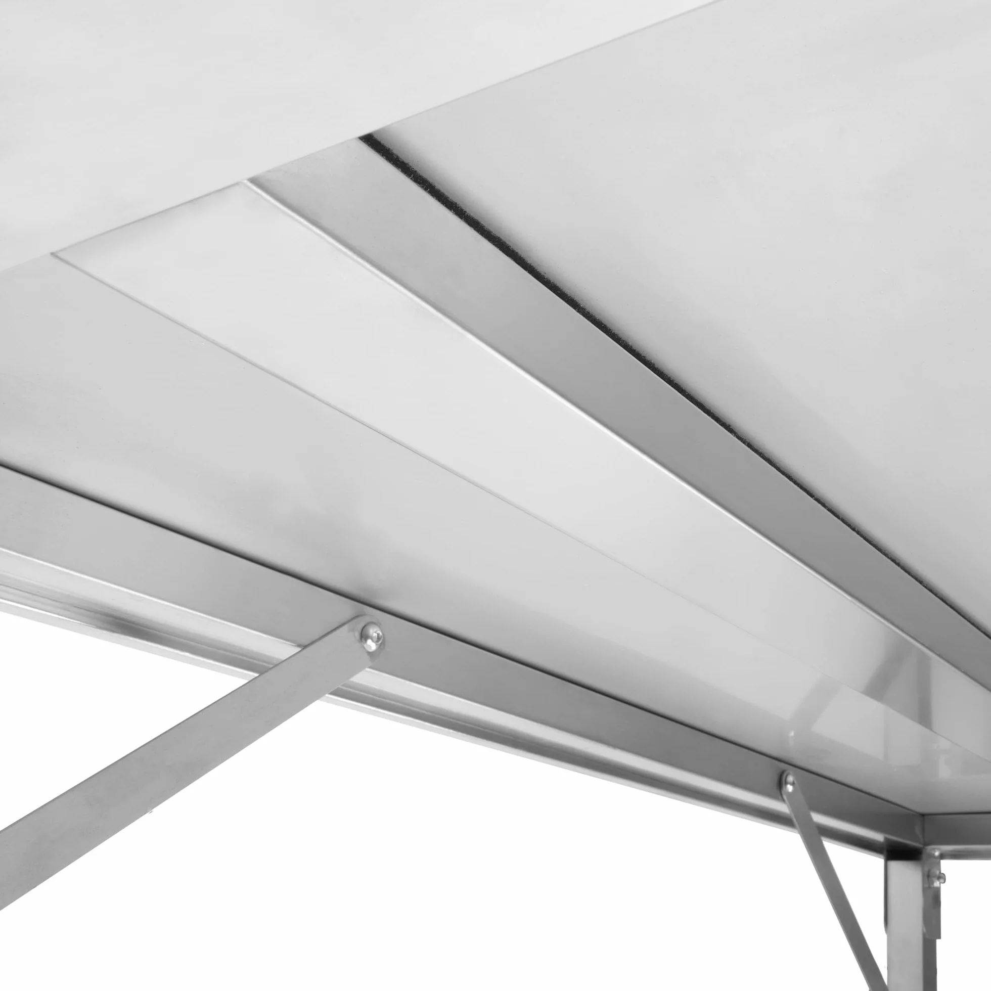 Mahlzeit Mesa de Acero Inoxidable Plegable para Preparación de Alimentos | 100 x 70 x 80 cm | Gastronomía, Catering, Jardín, Mueble de Cocina, Mesa de Bricolaje INOX