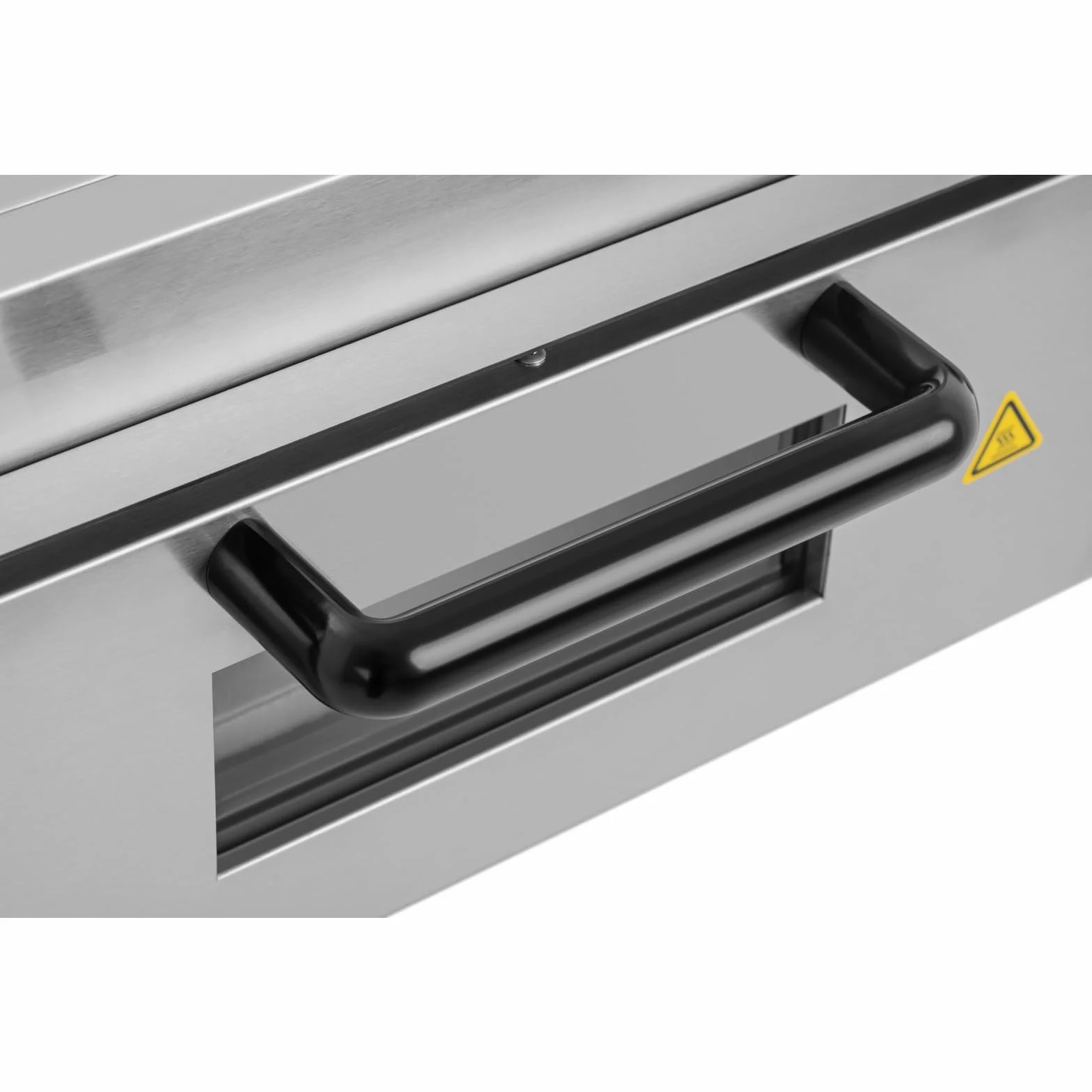 Royal Catering Horno eléctrico para pizza RCPO-2000-1PE 2000 W arcilla refractaria 40x40x1,5 cm temporizador 120 min