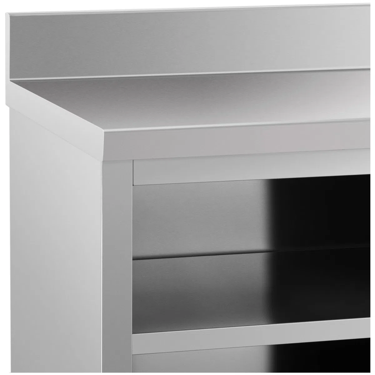 Royal Catering Mueble Neutro en Acero Inoxidable Armario RCSSCB-180X60-E-B (180 x 60 cm, 2 puertas correderas, 600 kg de capacidad de carga)