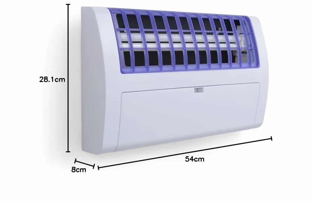 HENDI Matamoscas con placa adhesiva (120m²) - 230V / 36W - 475x80x(H)283 mm