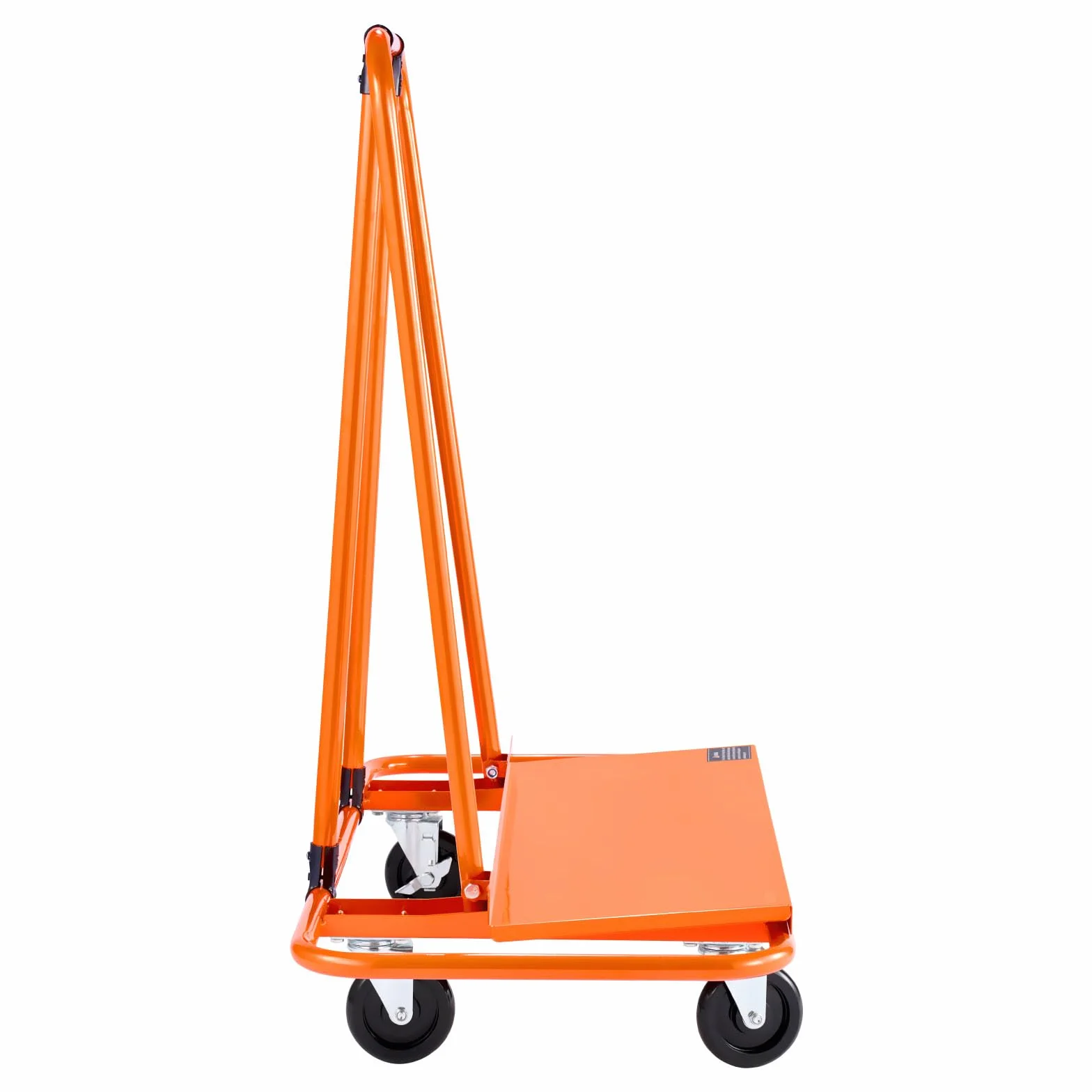VEVOR Carro para Paneles 816 kg 4 Ruedas Giratorias Correa de Tensión 1150 x 555 x 1180 mm Naranja