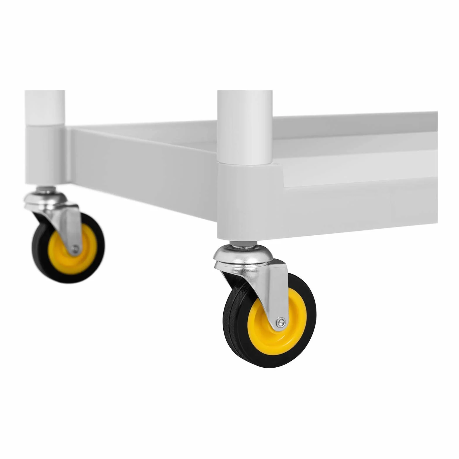 Carro De Servicio para Hotel Carrito UNICLEAN 150 (Estructura de Aluminio, 3 baldas, 2 contenedores, Capacidad de Carga de 150 kg)