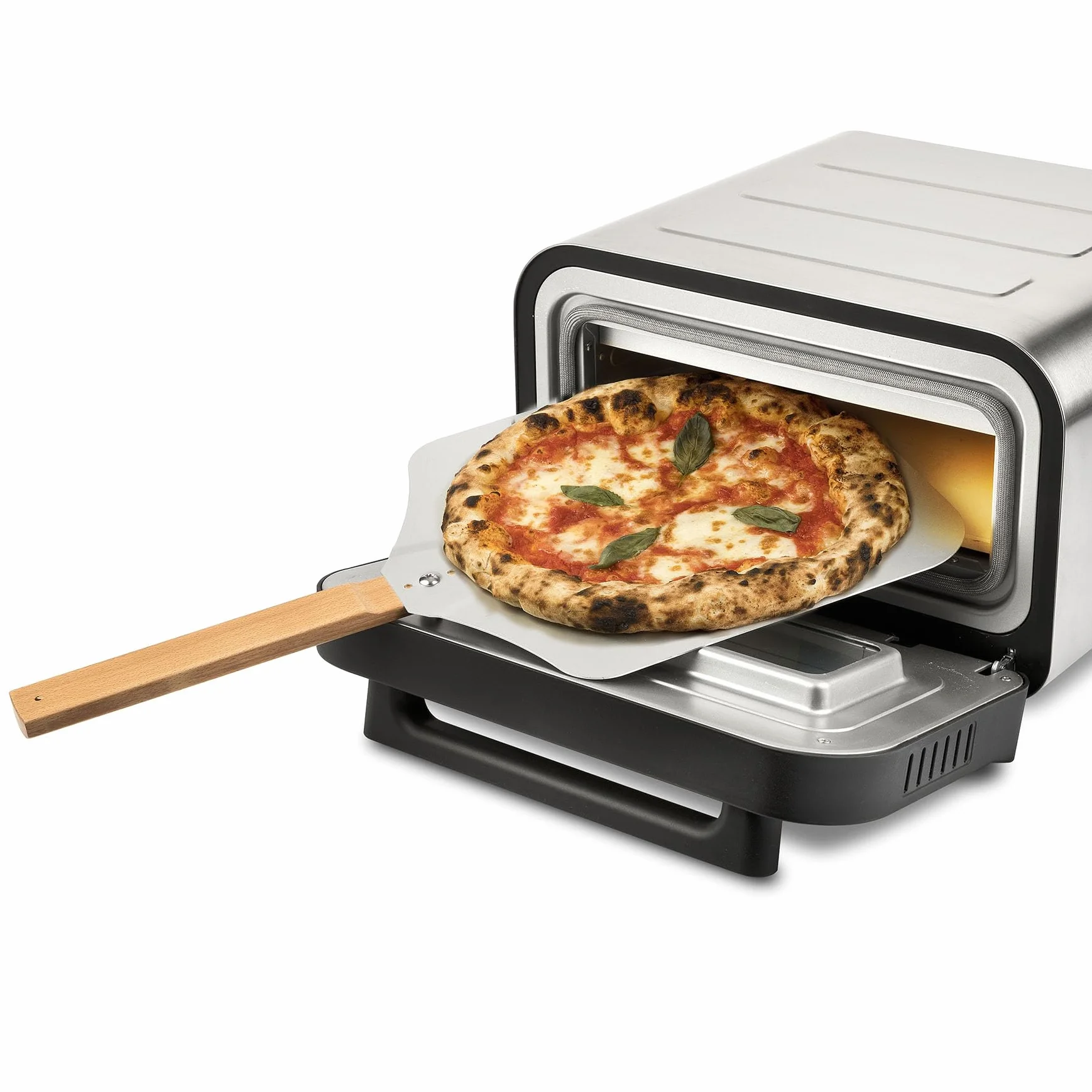 G3 Ferrari Pizza Pro 2 Minutos 1700 W 450°C Paredes frías Pantalla digital 6 programas Piedra refractaria