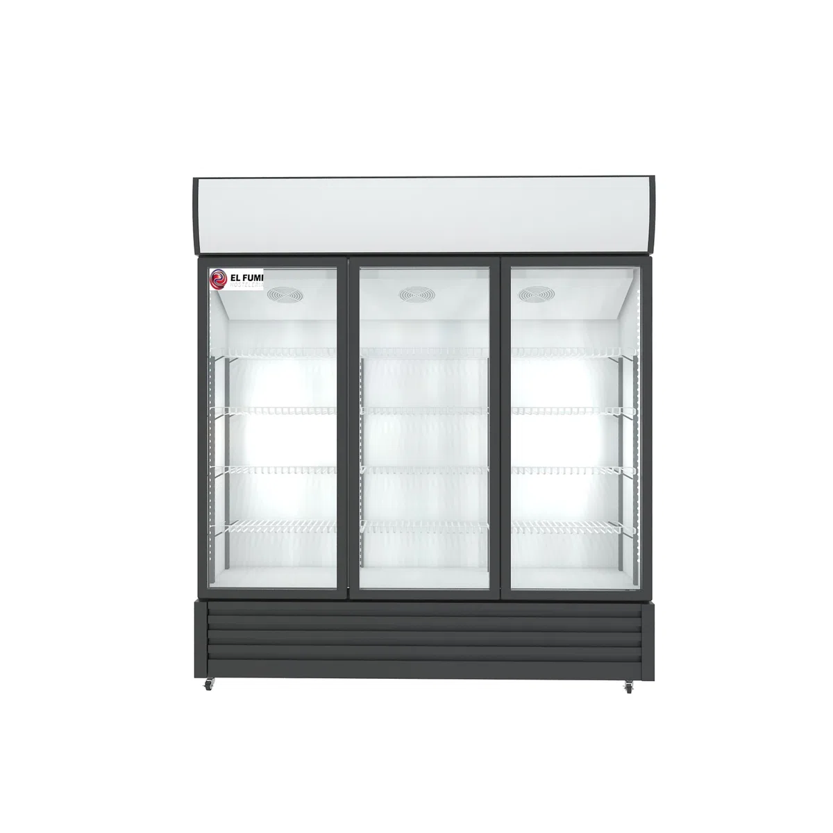 Armario Expositor Refrigerado Profesional para Bebidas | Opciones 1000L 2 Puertas o 1400L 3 Puertas | Frigorífico Hostelería Acero Inoxidable LED