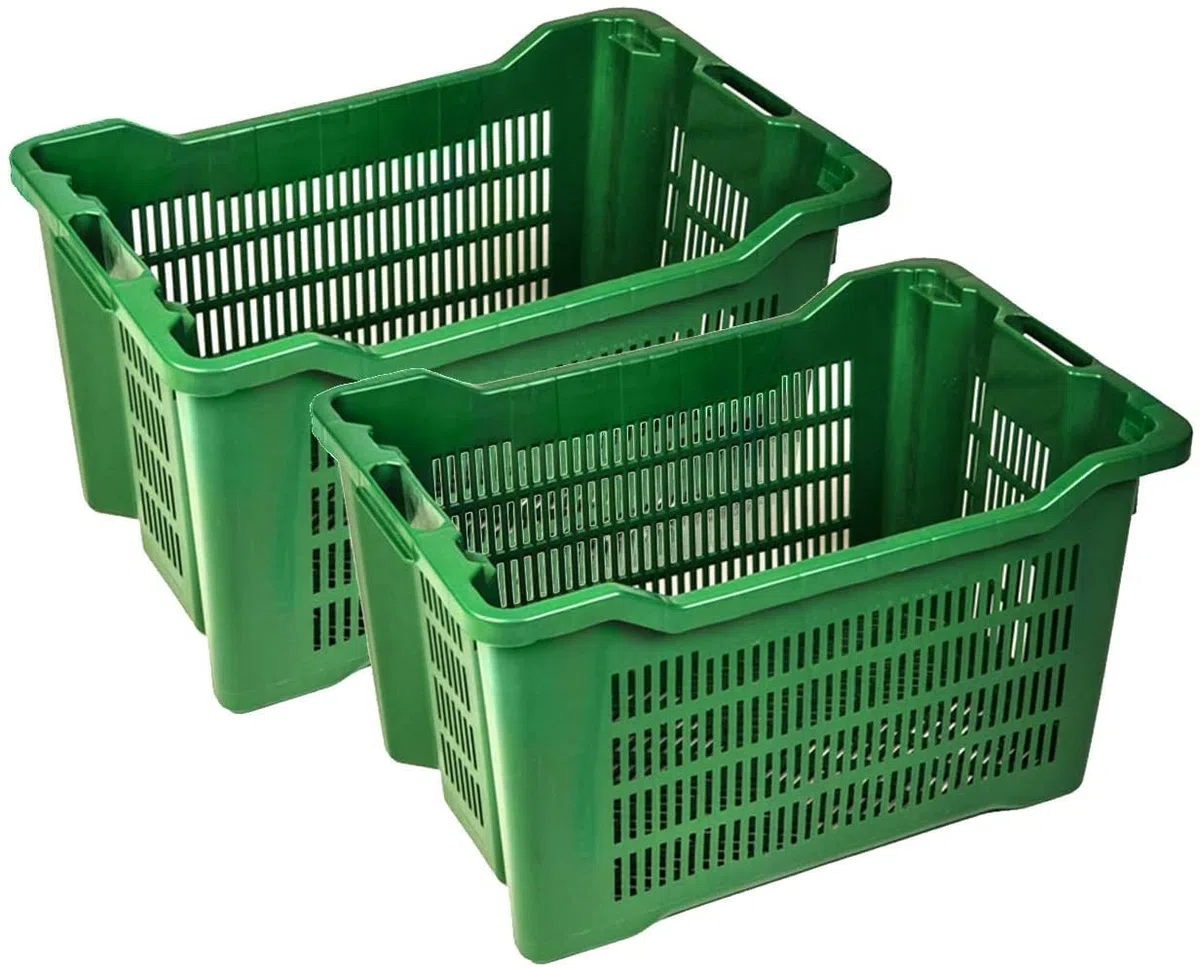 20 Cajas agrícolas apilables abiertas para aceitunas
