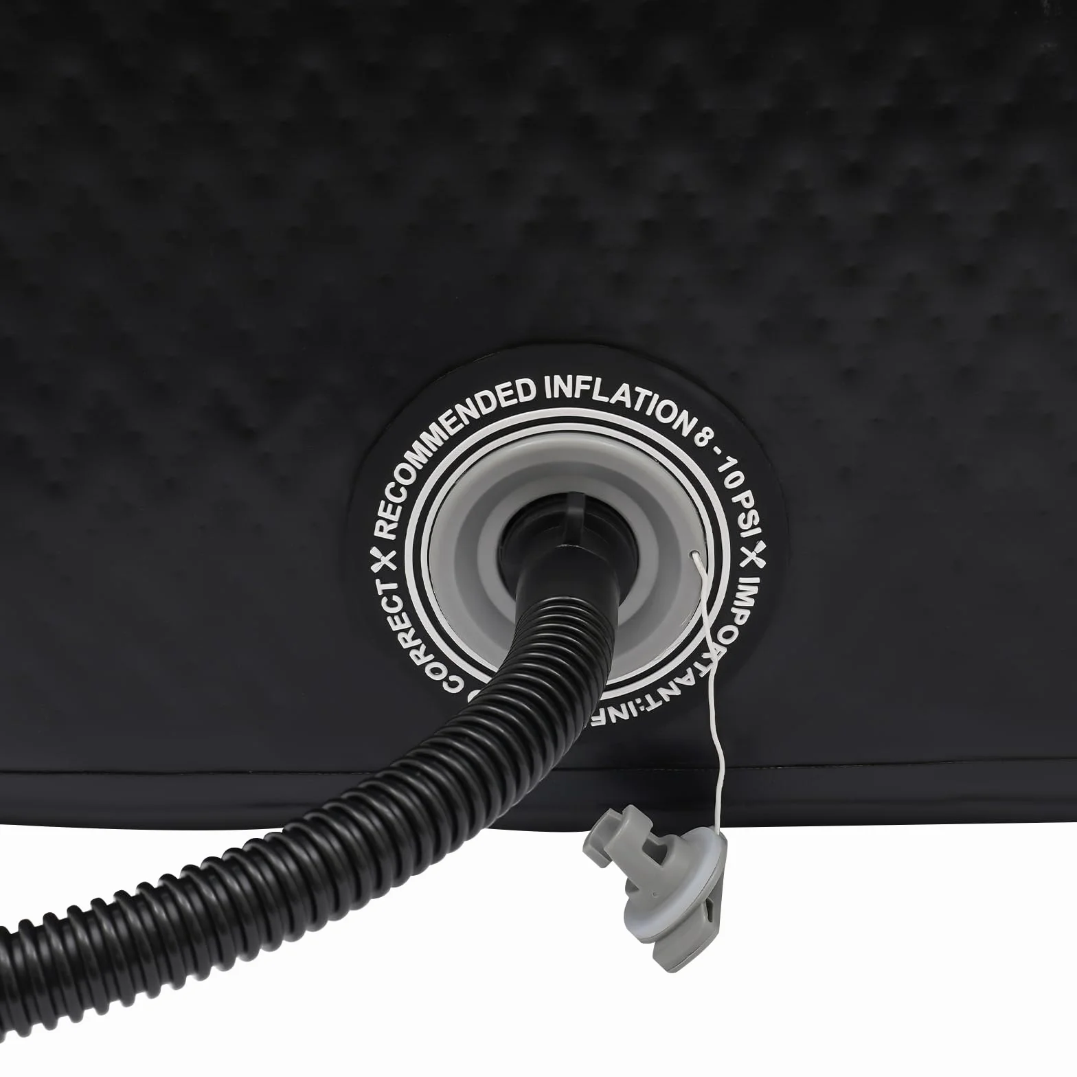 Cubo de hielo inflable con bomba inflable, bañera de hielo, terapia de frío ovalada para deportistas, campamentos de verano, interiores, exteriores (negro, 150 x 80 x 75 cm)