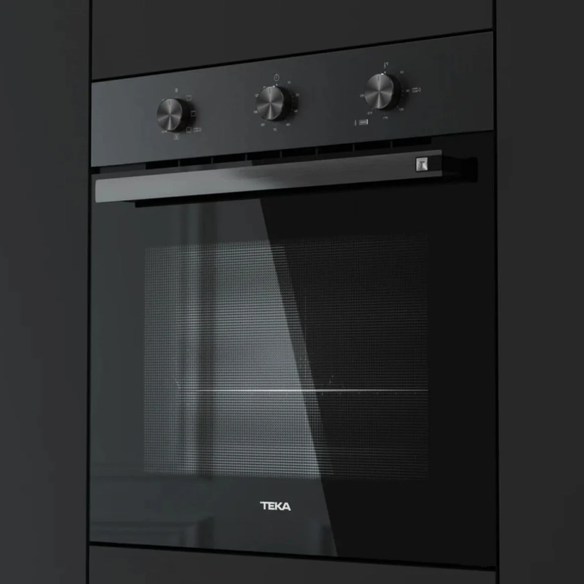 TEKA Horno Multifunción 60cm HydroClean ECO 6 Funciones Guías Plus Extension Bandeja Antivuelco Clase A+ NEO HSB 6150 FBK